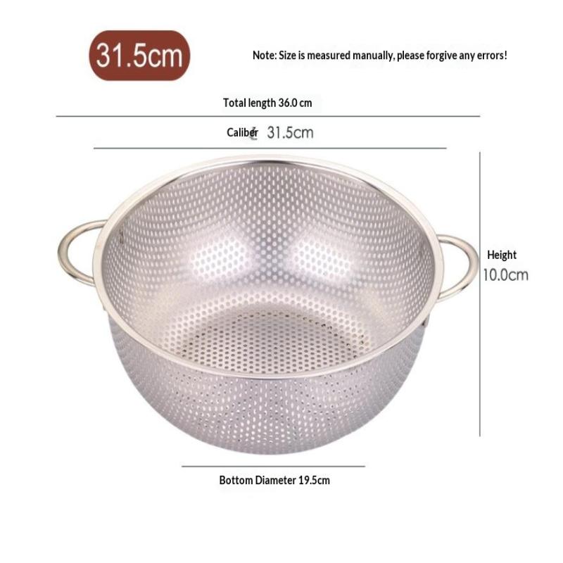 Cucina Acciaio Inossidabile Foro Rete Densa Setaccio Colino Scolapasta Cestelli