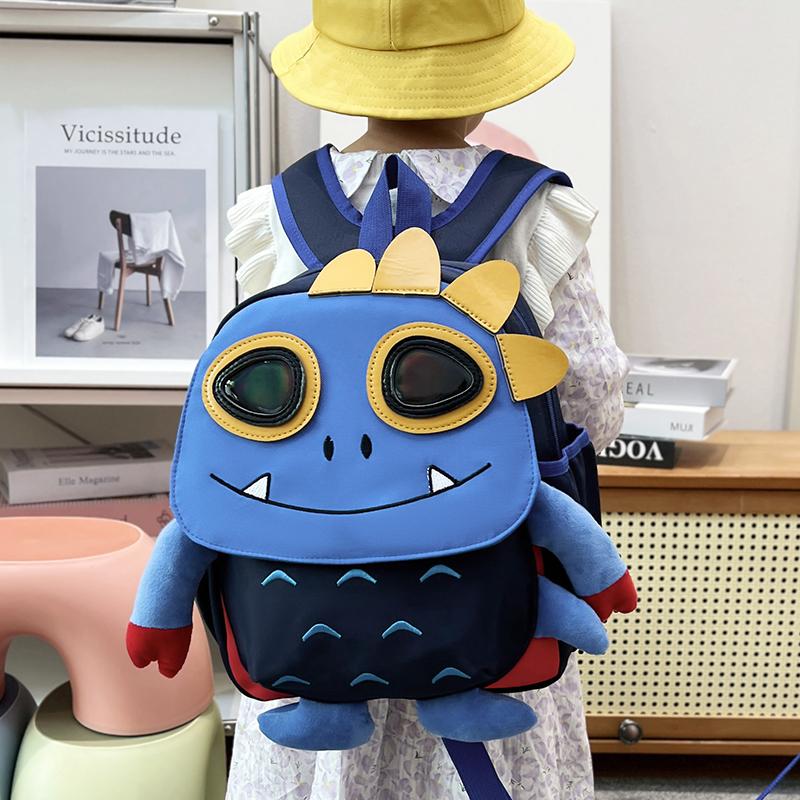 Kindergarten Bag Cartoon Anti-lost Backpack Boys And Girls Children Shoulder Bag