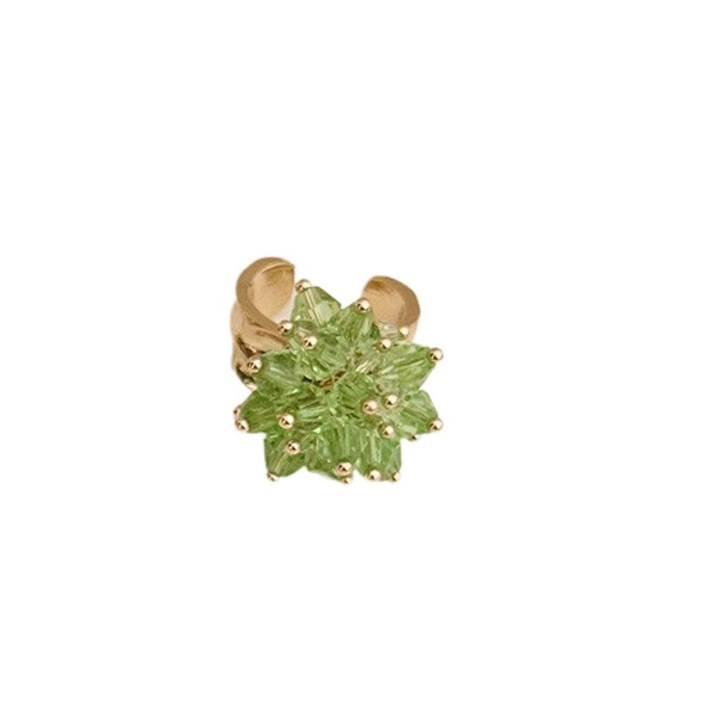 Korean Style Y2K Open Ring Firework Finger Buckle Personality Beaded Flower  Ring  Women