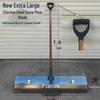 1 Meter Wide Manganese Steel Snow Shovel with D-Handle