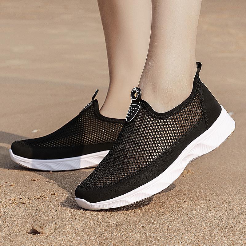 Summer Creek Shoes Women's Sneakers Men's and Women's Couples' Single-net Shoes, Lightweight and Breathable Wading Shoes, Beach Shoes