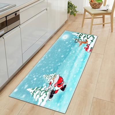 Christmas Kitchen Sand Carpet Doormat Long Floor Mat