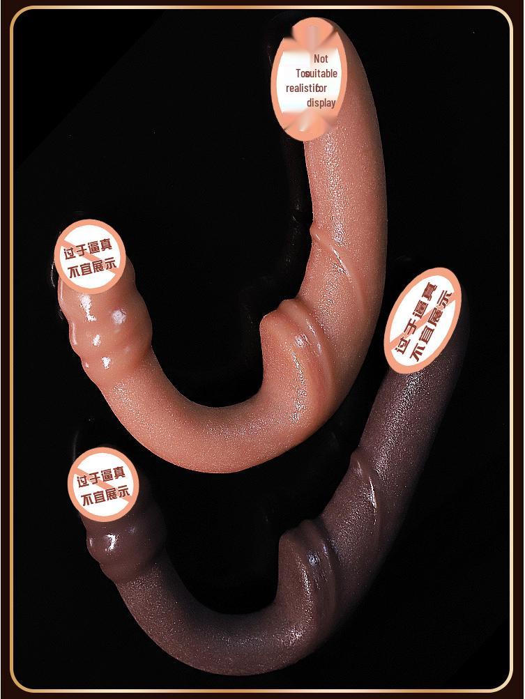 Double-Headed Alien Dragon Dildo: Realistic Adult Toy for Female Pleasure