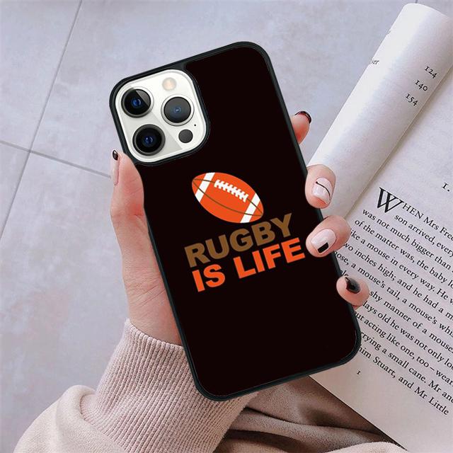 Rugby Ball phone Case Cover For iPhone 17 Air 16 15 14 Plus apple 16 11 12 13 Pro Max coque