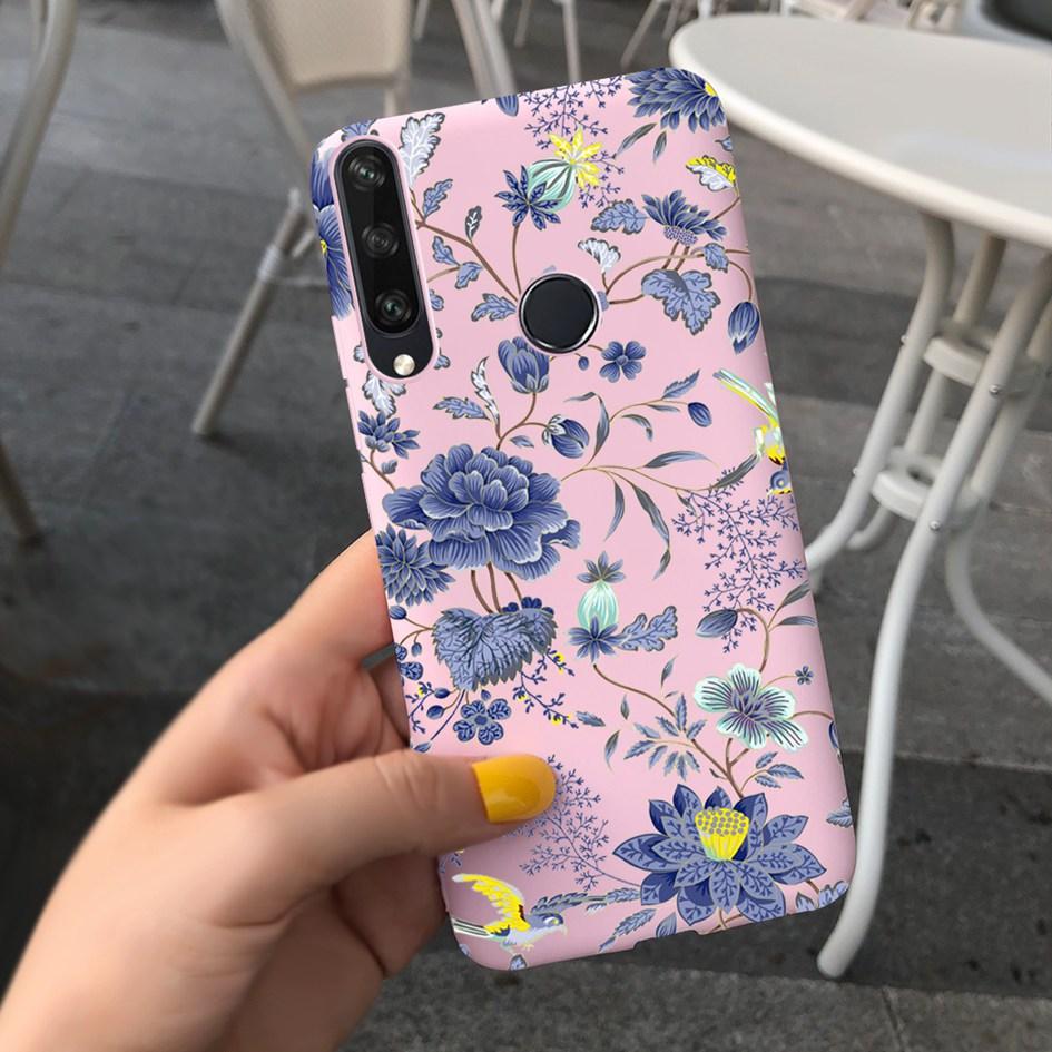 For Huawei Y6P Y7P Case 2020 New Fashion Butterfly Flower Painted Phone Cover For Huawei Y7P Funda Y 7P Y 6P HuaweiY6P Soft Capa