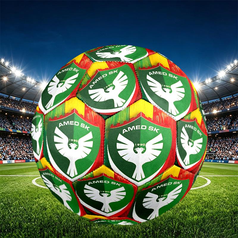 Amed SK Print Größe 5 Fußball, PU Abriebfester Fußball für Spieltraining und tägliches Üben, Geburtstagsgeschenk für Fußballfans