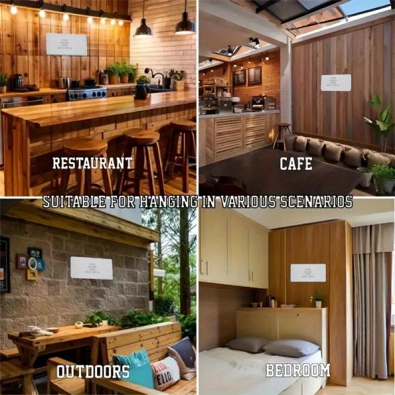 Vintage Bear License Plate - Rustproof Aluminum Vanity Tag with Black & White Bear, Pine Trees -Cabin, Living Room, Office Decor