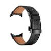 Butterfly buckle Leather Strap For Google Pixel Watch Band Pixel Watch Watchbands Bracelet With adapter (Silver/Black/Rose gold)