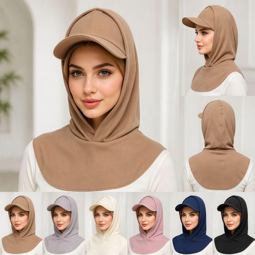 Integrated Neck-protecting Sun Hat Wide Brim Summer Turban Hat  Outdoor, Cycling