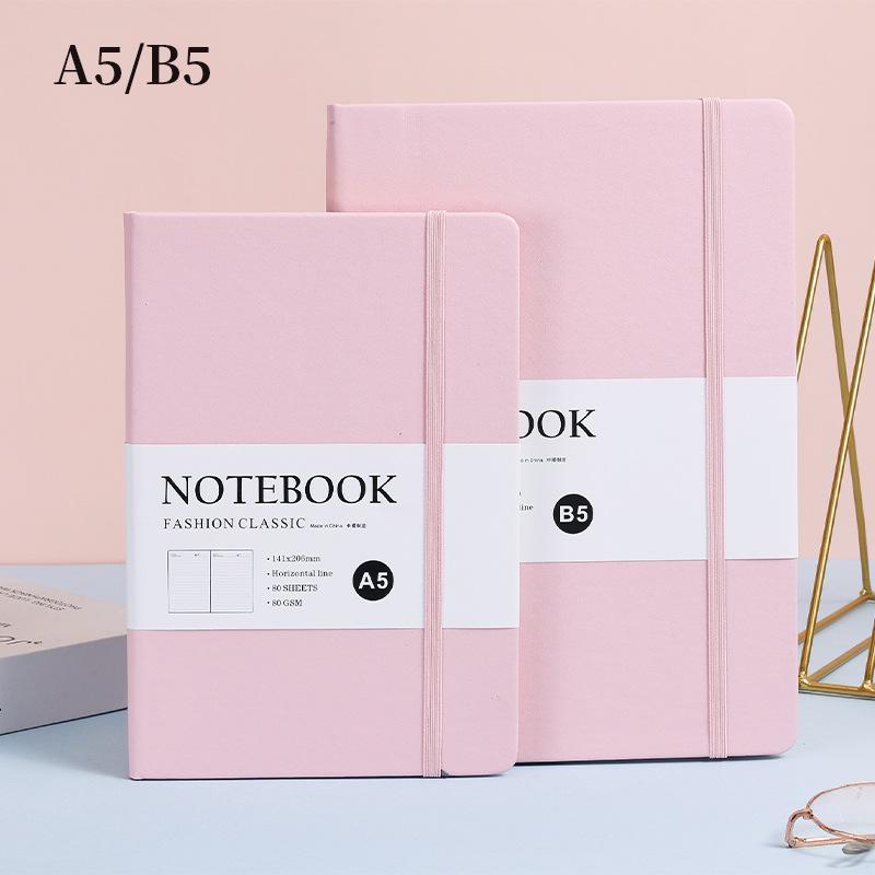 A5 Macron Color Notebook Customized Band Office Notepad Customized  Simple Student Diary