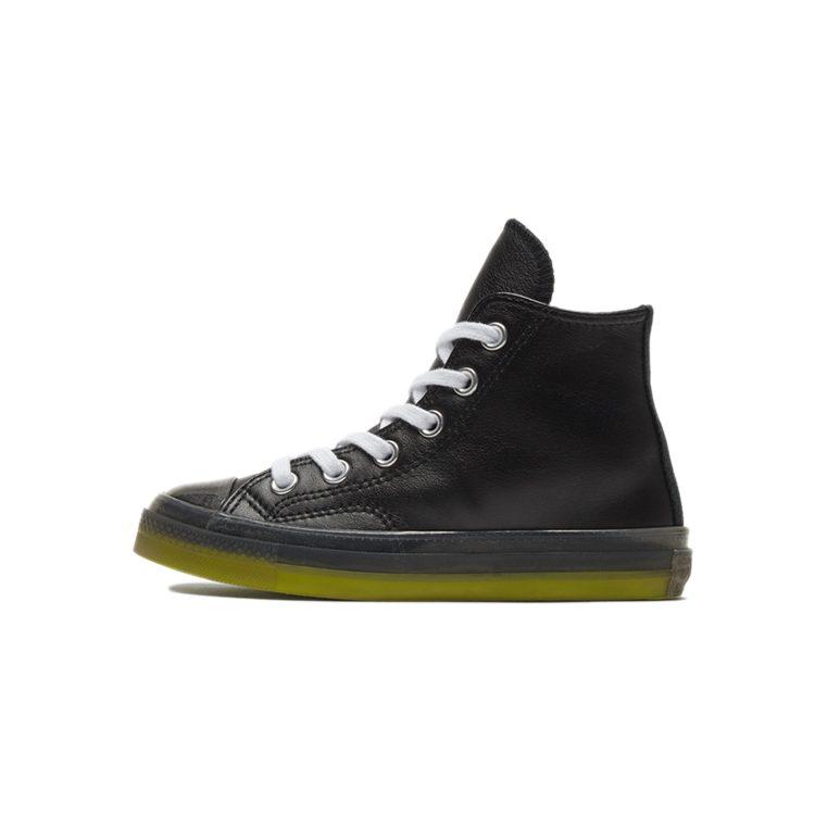 Converse All Star High Top Kids Canvas Shoes Black Green Children Aged 3 7 Years Old 369787C