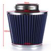 Universal 76mm 3'' High Flow Air Filter Intake Pipe Filter Car Modification Mushroom Head High Cold Air-Filter Aluminum Pipe Kit