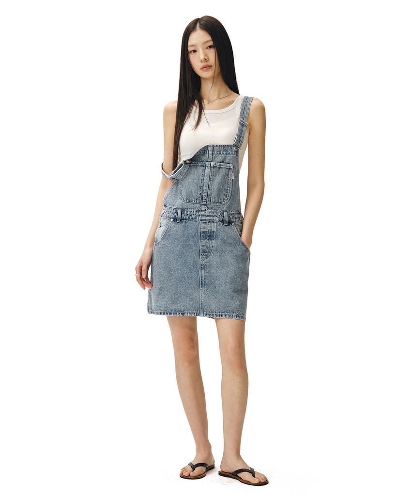 Deketeuumeon Signature Bib Overalls Skirts Dcwop002Lightblue