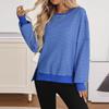 Women's Long-sleeved Round-neck Striped Round-neck Versatile Casual Loose Sweatshirt