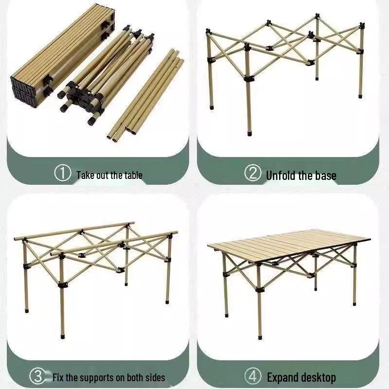 Ultra-Light Portable Folding Table for Camping, BBQ, Home Dining, and Storage
