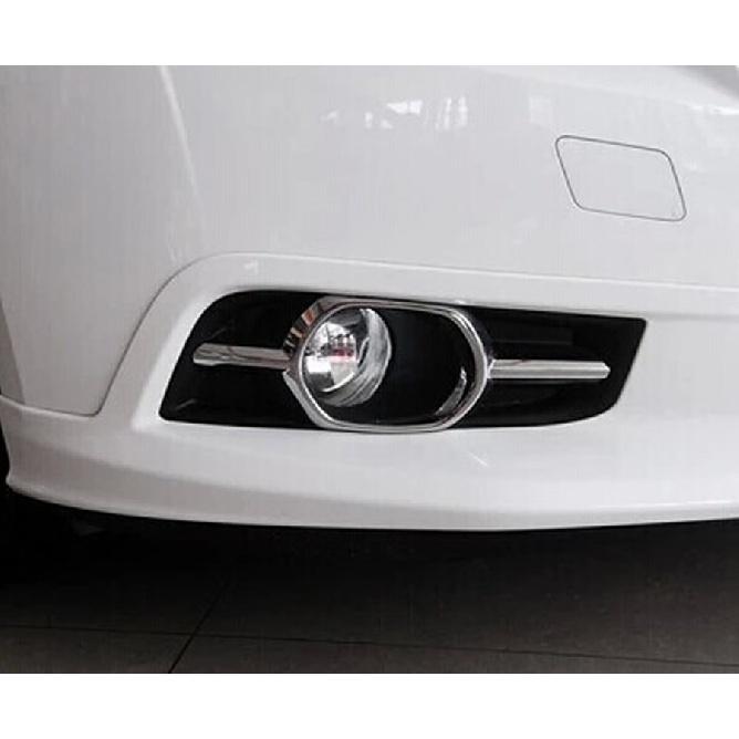 2pcs For Chevrolet Cruze 2009-2014 Front Fog Lamp Trim Frame Fog Lamp Shell Front Bumper