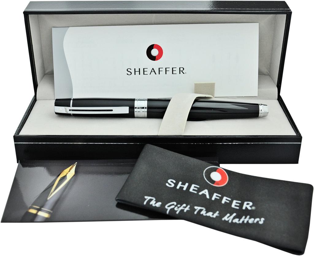 Sheaffer 300 Fountain Medium Solid Officially Imported Pen, Nib, Black, SGC9312PN-M,