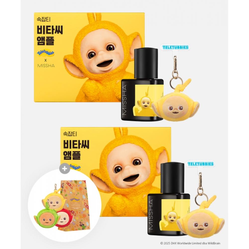 Missha [teletubie Edition] [2] Vitac+ Britc Elastic Ampoule  Key Ring Configuration+teletubi Paper Bag  Coin Wallet Gift FREE