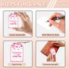 1set 120Pcs 4 Styles Sunflower Paper Thank You Gift Tags Hange Tags For Arts and Crafts with 30M Jute Twine Rectangle Heart 7.7x5.1cm Hole: 5mm
