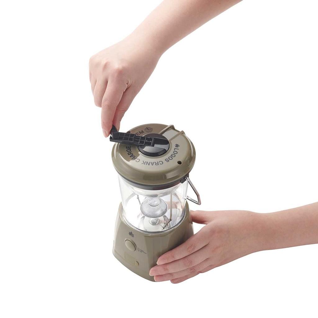 LOGOS Crank Charge Lantern (Olive) 74175051