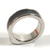 Hermes Athens Accessories Ring Metal / Leather Black/Silver