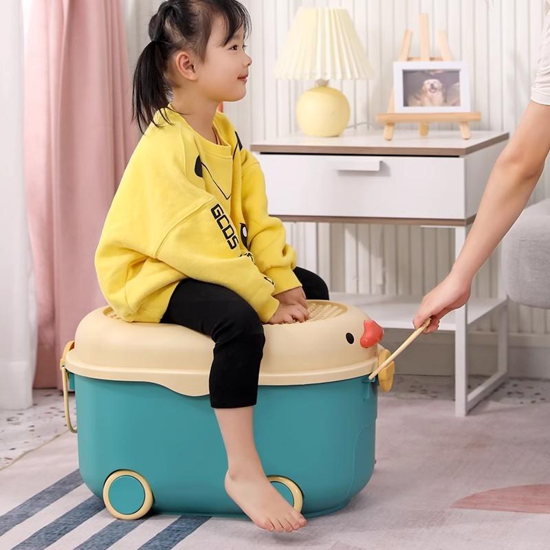 Children's Toy Storage Box Household Sorting Container Plastic Large Capacity Snack Sundries Storage Box Baby Clothes Organizer
