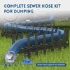 Rvs Discharge Pipe 10FT Sewer Hose Kit Leakproof Drainage Pipe Accessories for Motorhome Trailer Safe Use