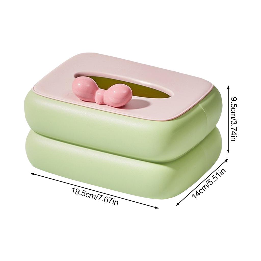 Candy Color  Tissue Box Cover Modern Decorative Facial Tissue Box Holder for Bathroom Vanity Countertops