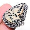 Dalmatiner Jaspis Edelstein Handgefertigt 925 Sterlingsilber Schmuck Ringgröße 9