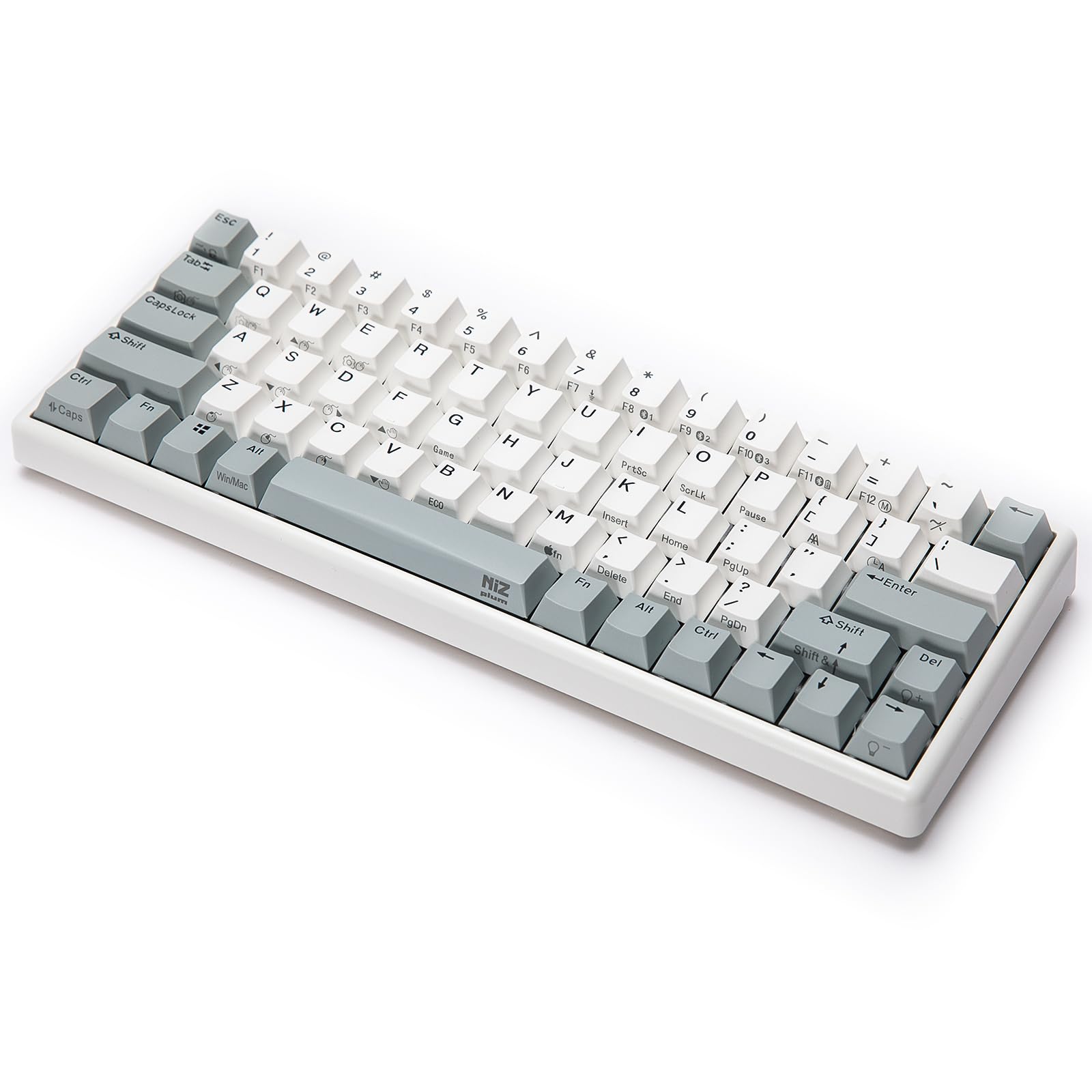 

NiZ Ємнісна безконтактна безконтактна клавіатура для ПК Бездротова клавіатура Ігрова клавіатура Клавіатура MINI Маленька англійська розкладка з гравіруванням Сумісний із навантаженням 35 г Лівий FN
