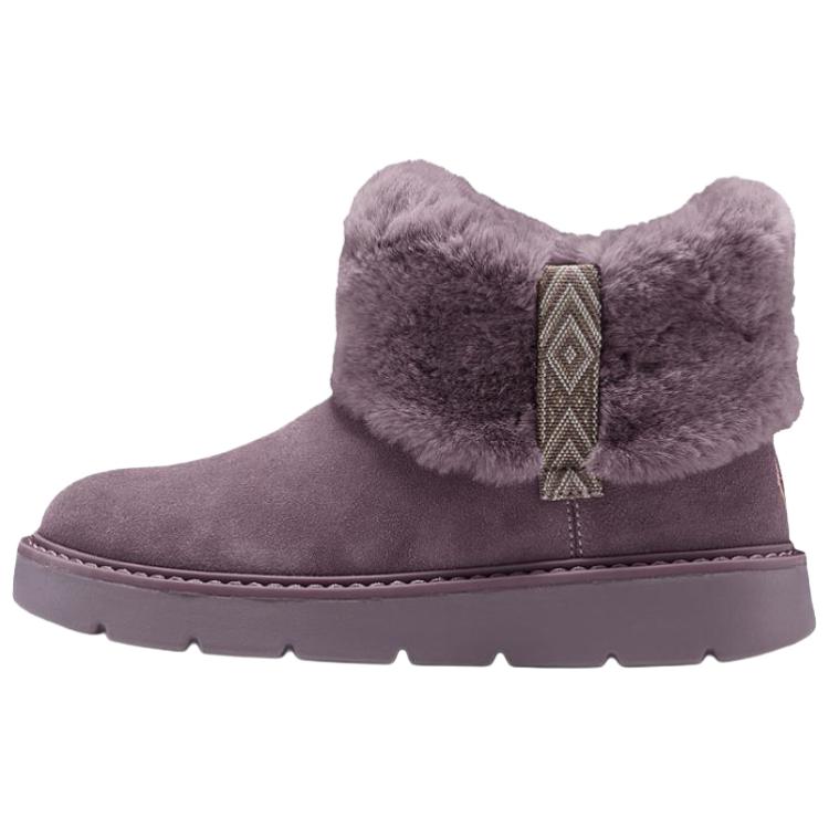 Skechers Comfortable Fashion Short Snow Boots Women boots Purple 169100-DKRS 35