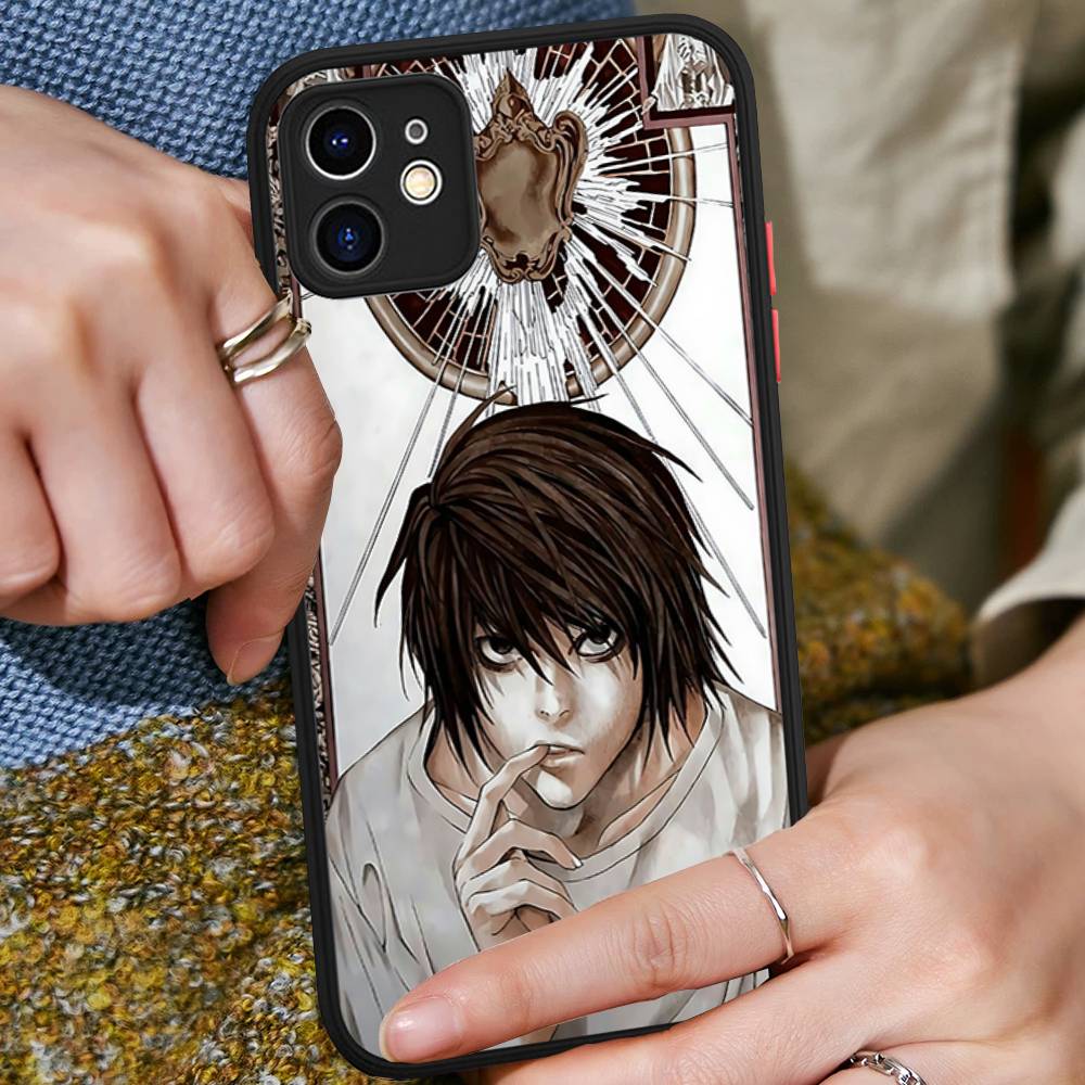 Japan Anime Death Note Phone Cases For IPhone 16 15 14 Plus 13 12 11 Pro Max Matte Oft Bumper Phone Cover