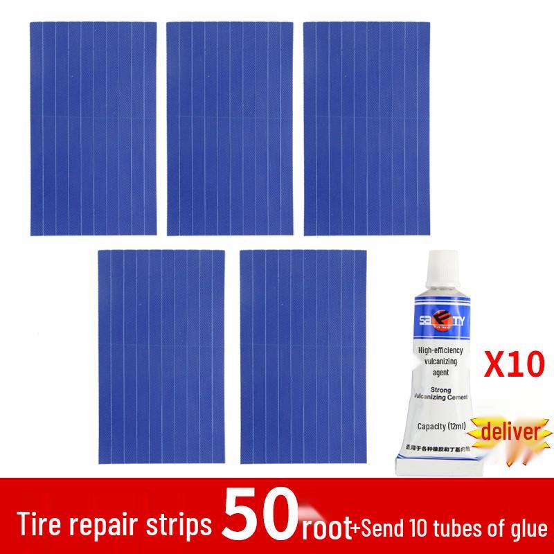 Electric Car & Motorcycle Tire Repair Set with Vacuum Strips - Quick, Minimal Invasive Fix