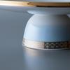 NARUMI Compote Ramage 18cm Blue Bird Pattern Cute Stylish Cake Stand Plate with Legs Present Gift Boxed 52468-6022