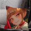 Anime My Hero Academia Himiko Toga Pillow Case Square Pillow Bedroom Sofa Leisure Comfort Cushion Home Decoration