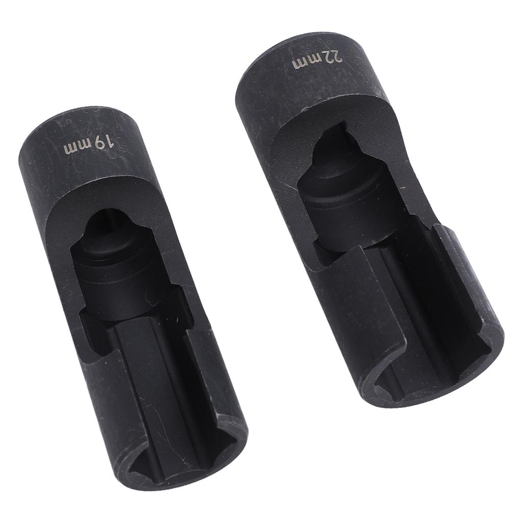 2 Pcs 1Celsius2 Inch Injector Fuel Line Socket Wrench Set Nut Wrench Spanner   Tangsten Steel for Bent Pipes EGT Sensors   Switches