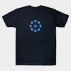 Men Black Print T-shirt Ironman Stark Arc Reactor No-Cut Transfer Paper Print Cotton Tshirt