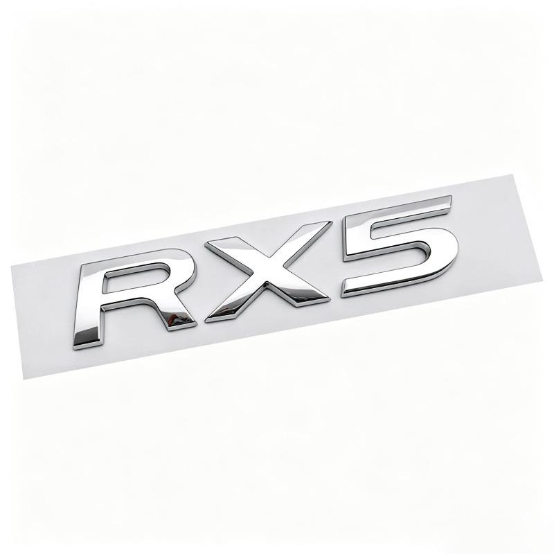 Van toepassing op RX5 autosticker, woordlabel achterklep modellabel rx5 Engelse letter logo gewijzigd autologo