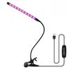 Fernbedienung LED Pflanzenwachstum Mehrkopf-Clip Pflanzenlampe Blumen-Timing Vollspektrum Tisch Sukkulenten Fülllicht