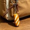 Bag Pendant 1:1 Realistic Simulated Bread Shape Resin Keychain with Rope Decor High Simulation Baguette Bagel Charm Key Holder
