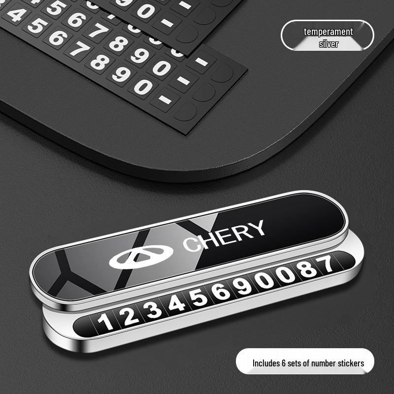 Compatible with Chery Arrizo 5 PLUS, Tiggo 8, Explore 06, Fengyun T9, A8 Parking Number Plate Phone Car Moving Card