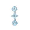 Factory  Rhodium Plated 925 Sterling Silver Round Cut Natural Gemstone Clover Pendant for Women Gift Party Wear