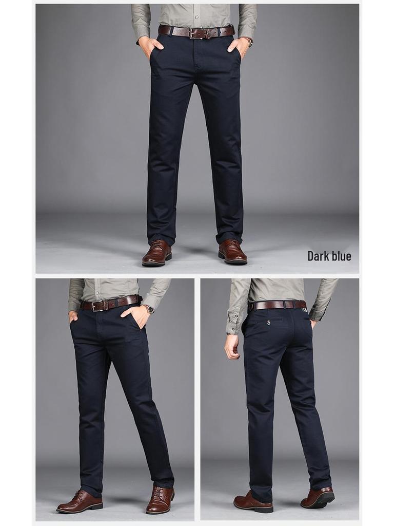 Men's Plus Size Casual Autumn/Winter Slim Fit Trousers