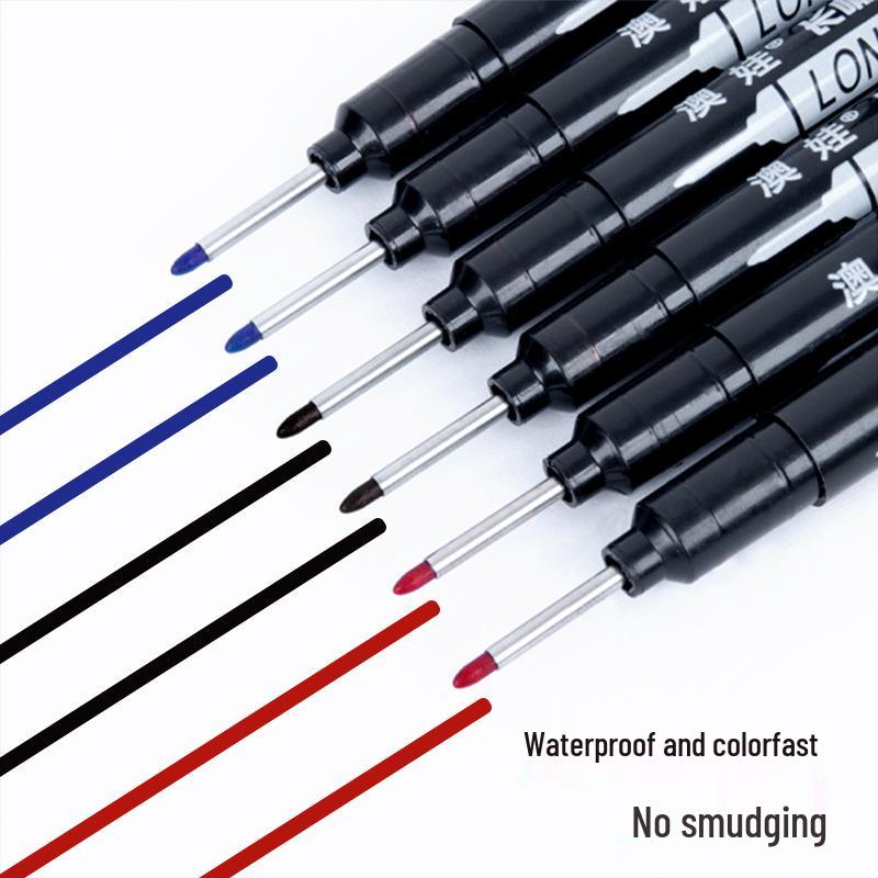Waterproof Long-Tip Deep-Hole Oil-Based Marker for Woodworking & Tile