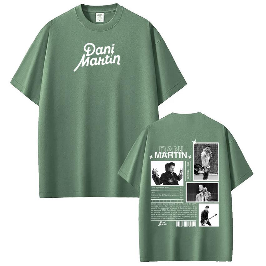 Rapper Dani Martin Album Tour 2026 Druck T-Shirts Herren Damen Hiphop T-Shirts Baumwolle Mode Kurzarm T-Shirts Streetwear