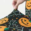 Halloween Pumpkin Chair Cover Stretch Dining Chair Slipcovers Seat Covers Anti-dirty Washable for Party Banquet Hotel Kitchen