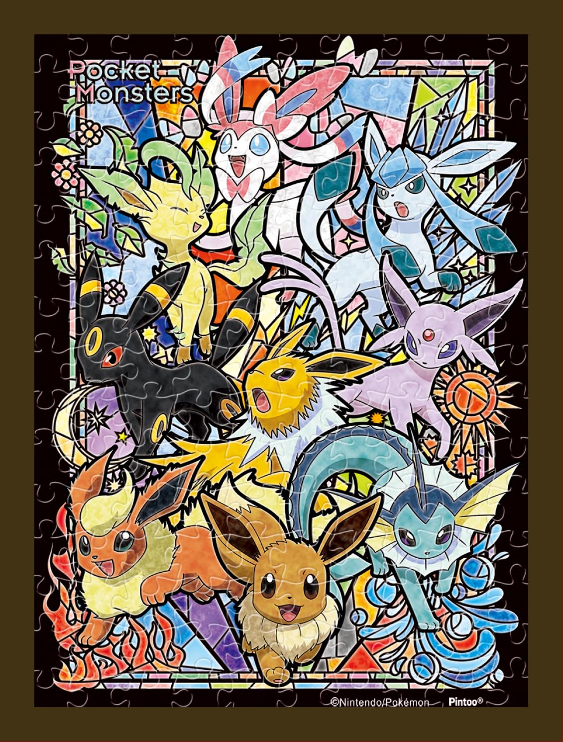 

ENSKY Pokemon Eevee Evolutions x Mame Puzzle 150 Piece Jigsaw Puzzle 7.6 10.2cm MA-40