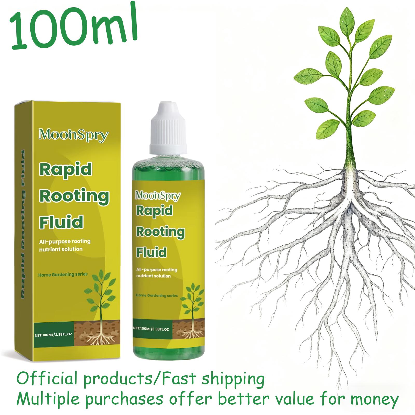 100ml Succulent Rapid Rooting Stimulator - Plant Root Hormone Booster Fertilizer, Promotes Healthy Root Development 100ml Boxed