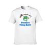 Grandpas Fishing Buddy Cartoon Fish Grandchild TShirt t shirt for man 100 percent cotton man t shirts for men casual TShirt