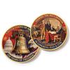 250th Anniversary Commemorative Coin Independence Day Founding Medal Challenge Coin Embossed Metal Coin Color Printed Badge